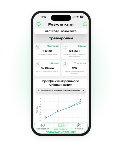 Экран назначения тренировки клиенту